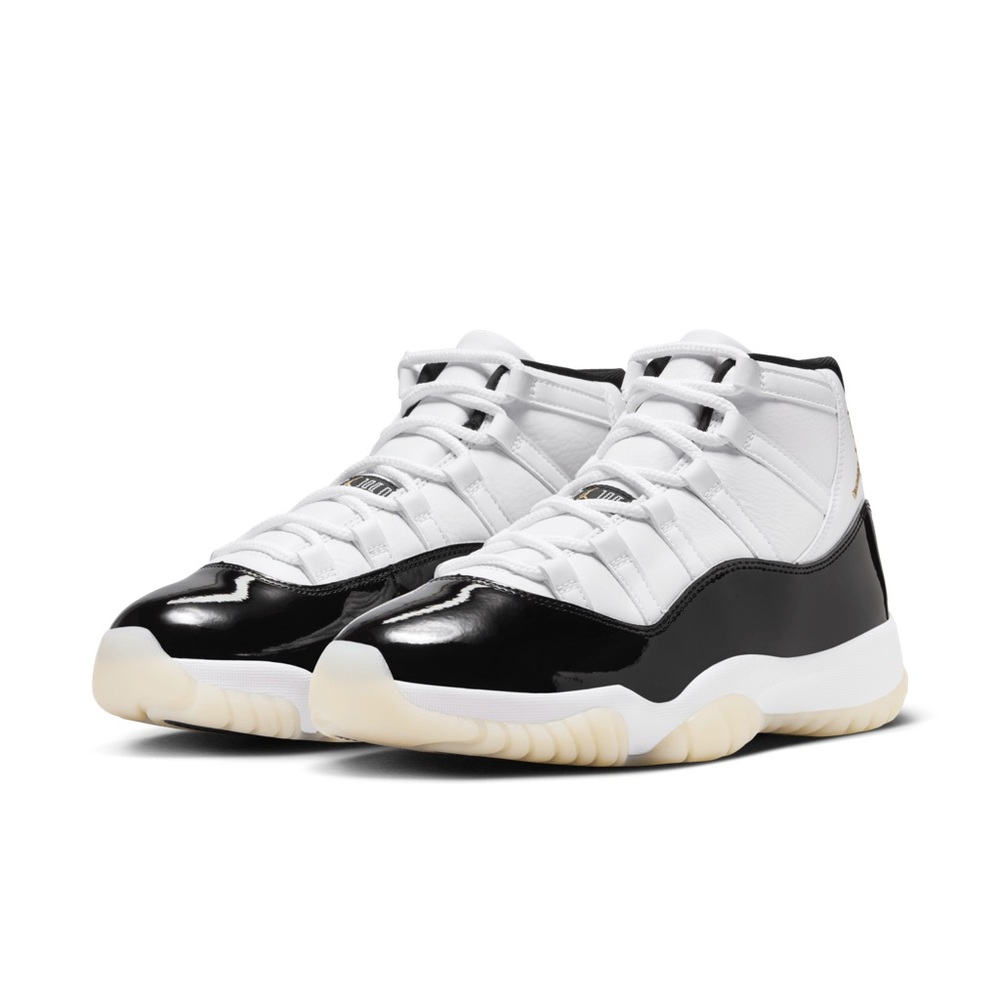 Air Jordan Retro 11 Gratitude Defining Moments Mens 13 White/Gold/Black NWT